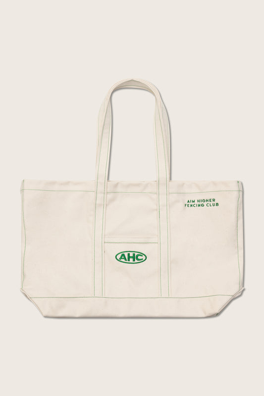 Aim Higher Club x Ryan Choi Classic Tote Bag/ Beige