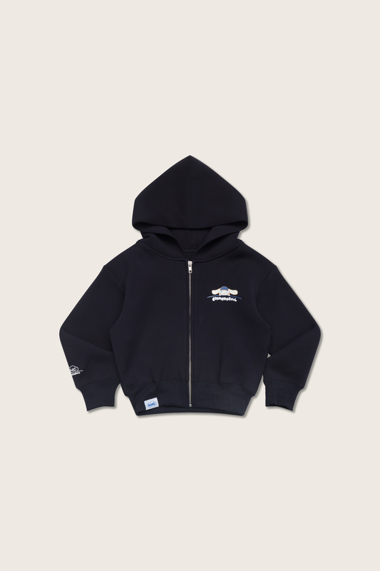 Aim Higher Club ♥ Cinnamoroll Kids Aim High Stay Soft Cloud Touch Zip Up Hoodie/ Navy