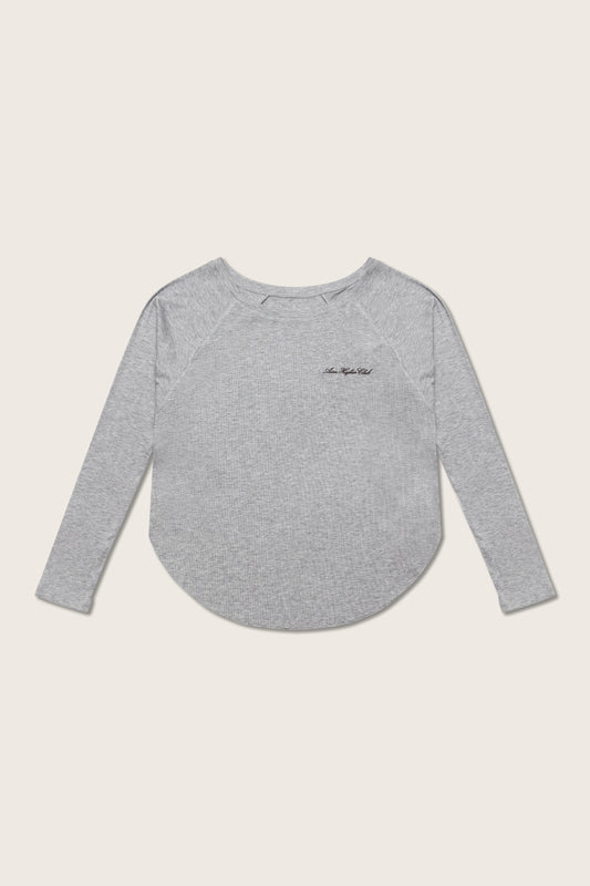 Aim Higher Club 2-Way Long Sleeve Top/ Flecking Grey