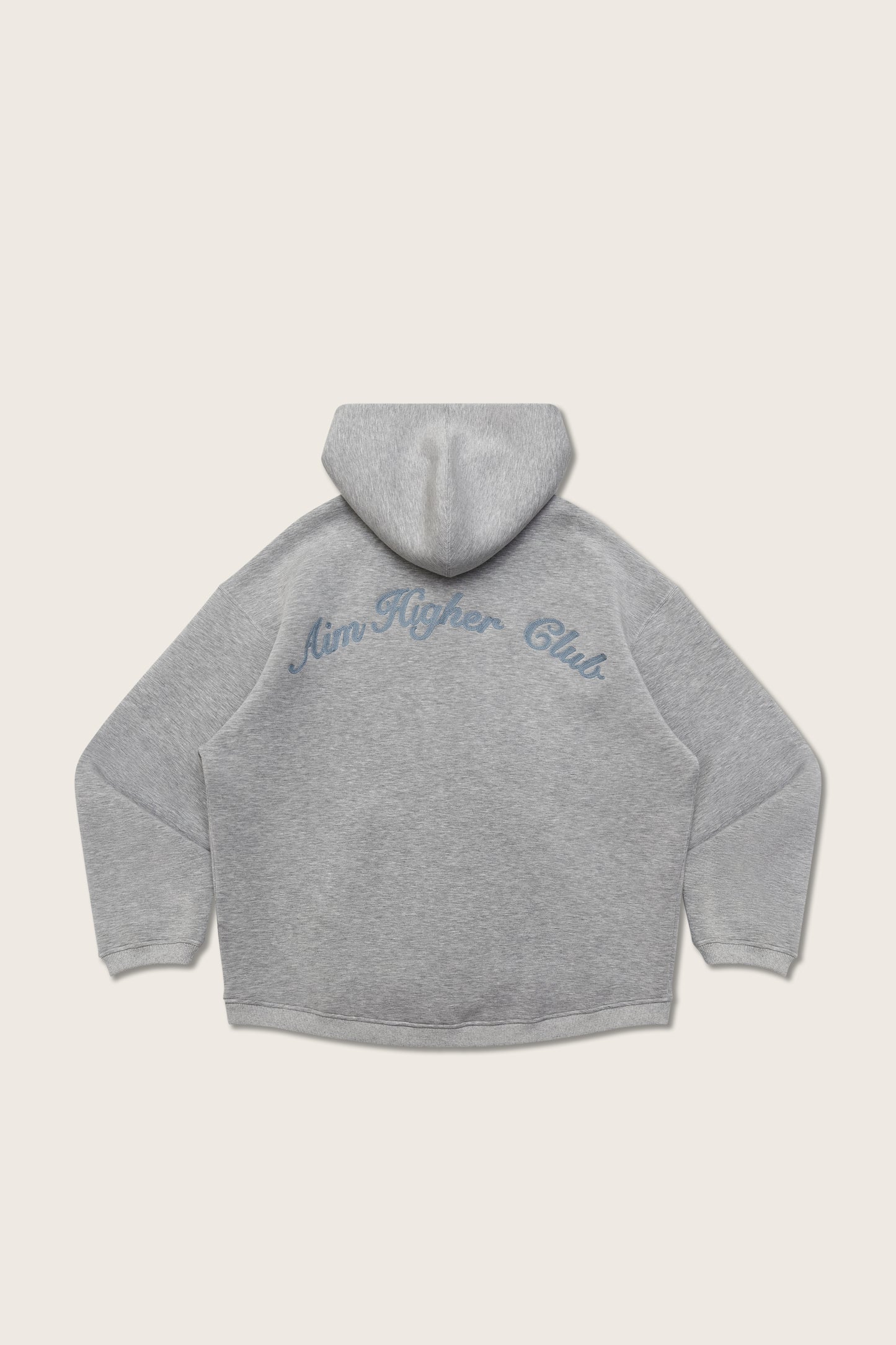 Aim Higher Club Cloud Zip Up Hoodie/ Flecking Grey