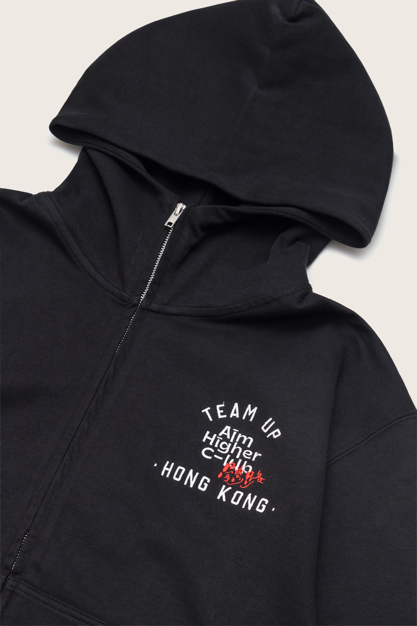 Aim Higher Club x SportsRoad 撐起港隊 Zip Up Hoodies/Black