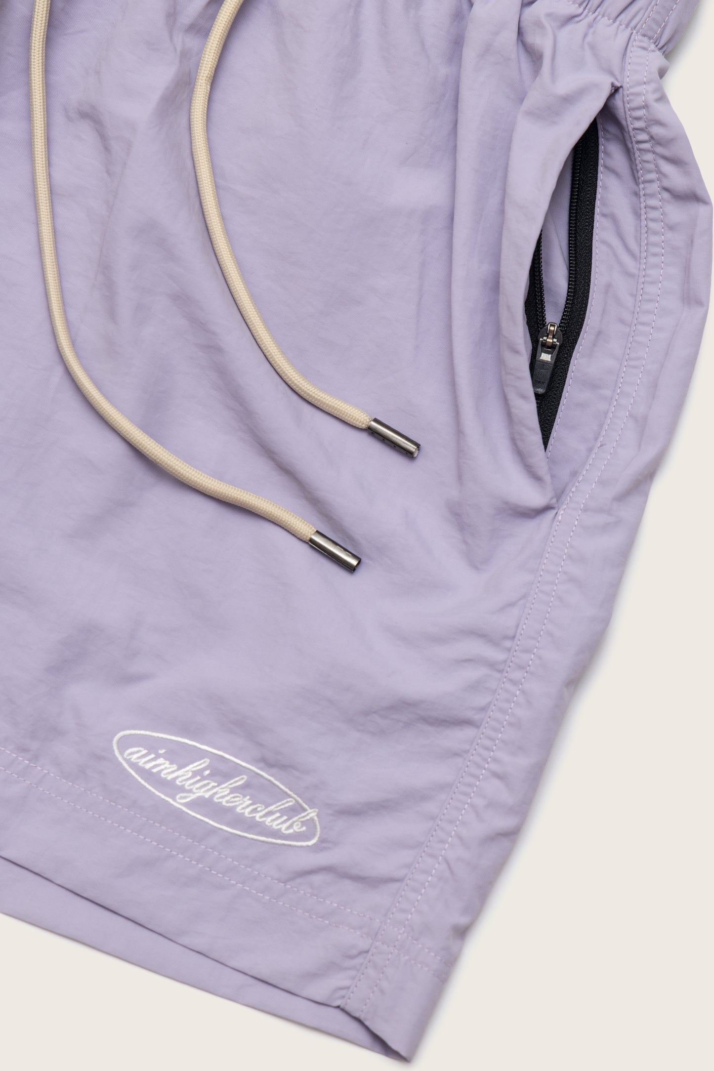 Aim Higher Club Women Oval Logo Nylon Shorts/ Baby Purple