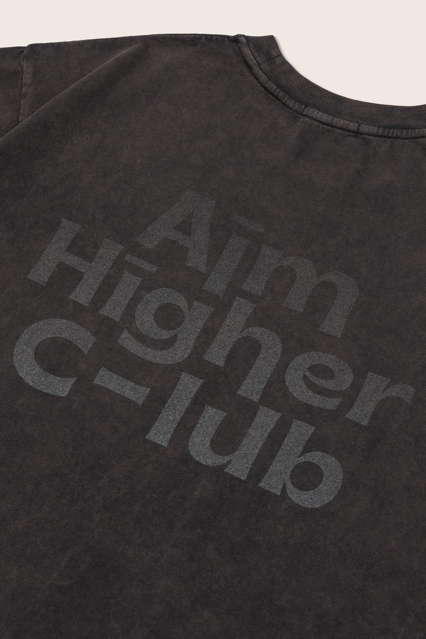 Aim Higher Club Logo Tee/ Washed Charcoal Navy