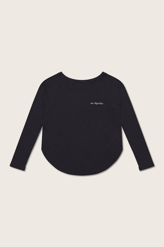 Aim Higher Club 2-Way Long Sleeve Top/ Black
