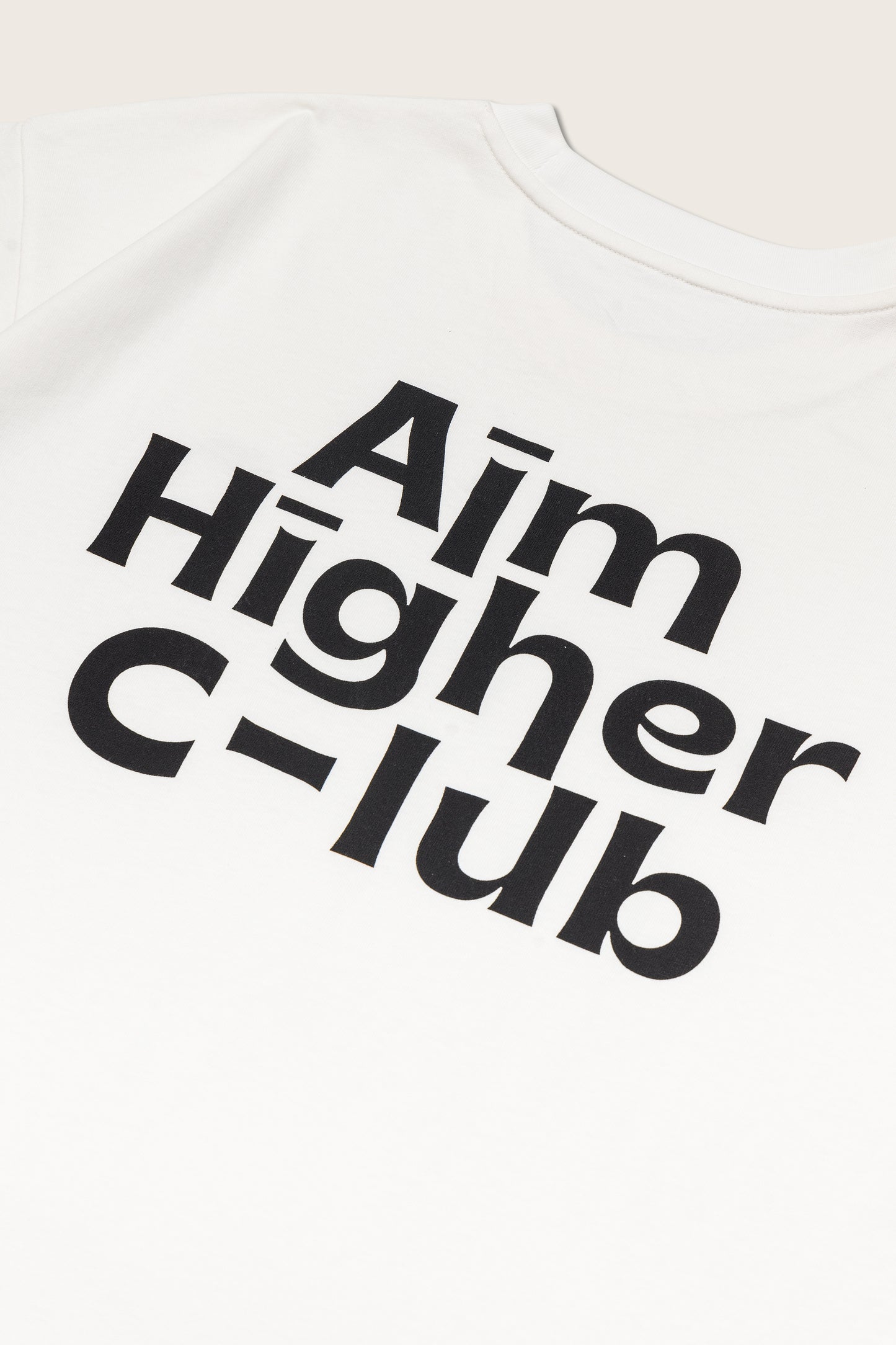 Aim Higher Club Unisex Logo Tee/ White