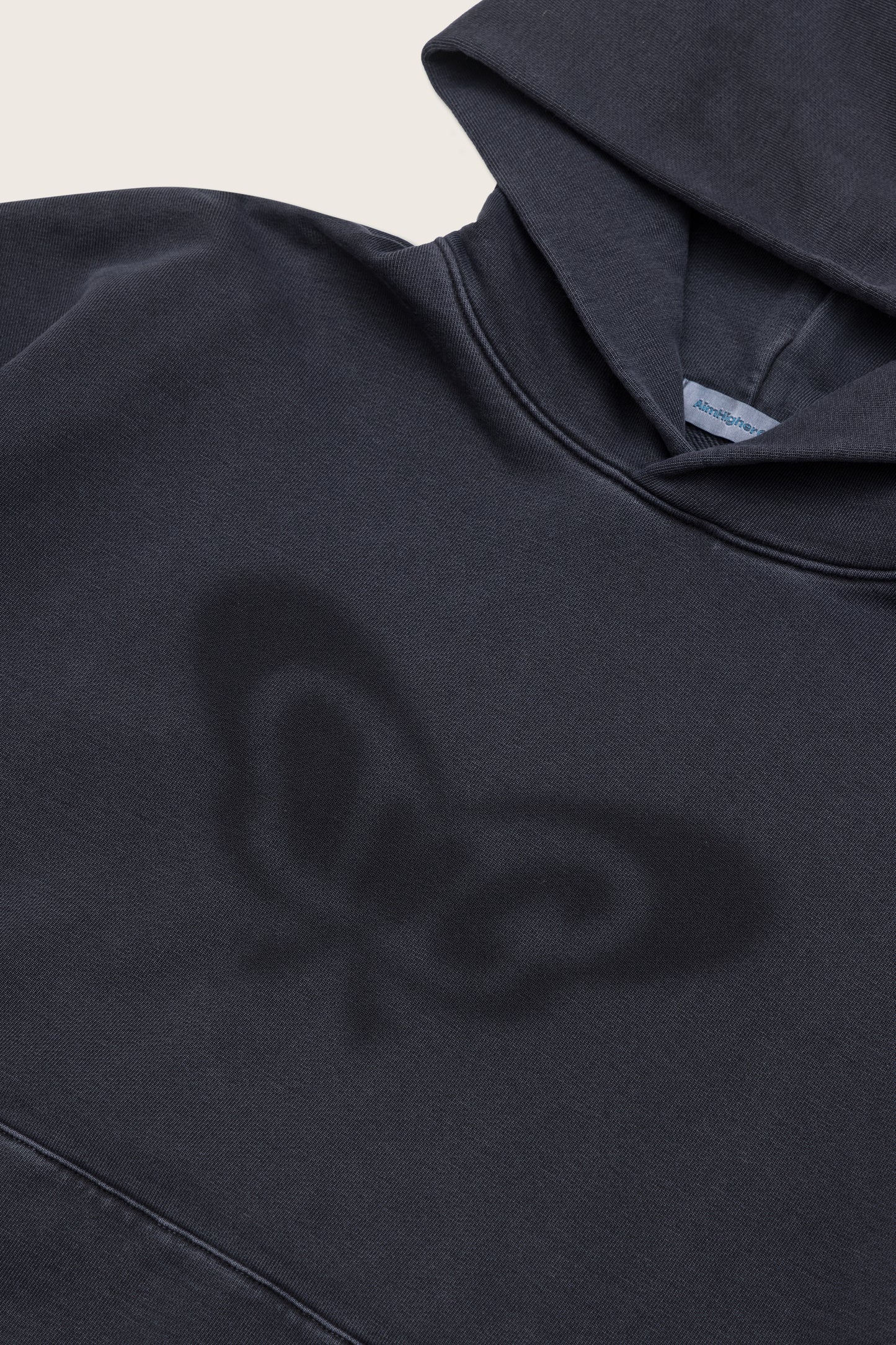 Aim Higher Club X Spellman Chrome Logo Hoodie/ Washed Moonlit Blue