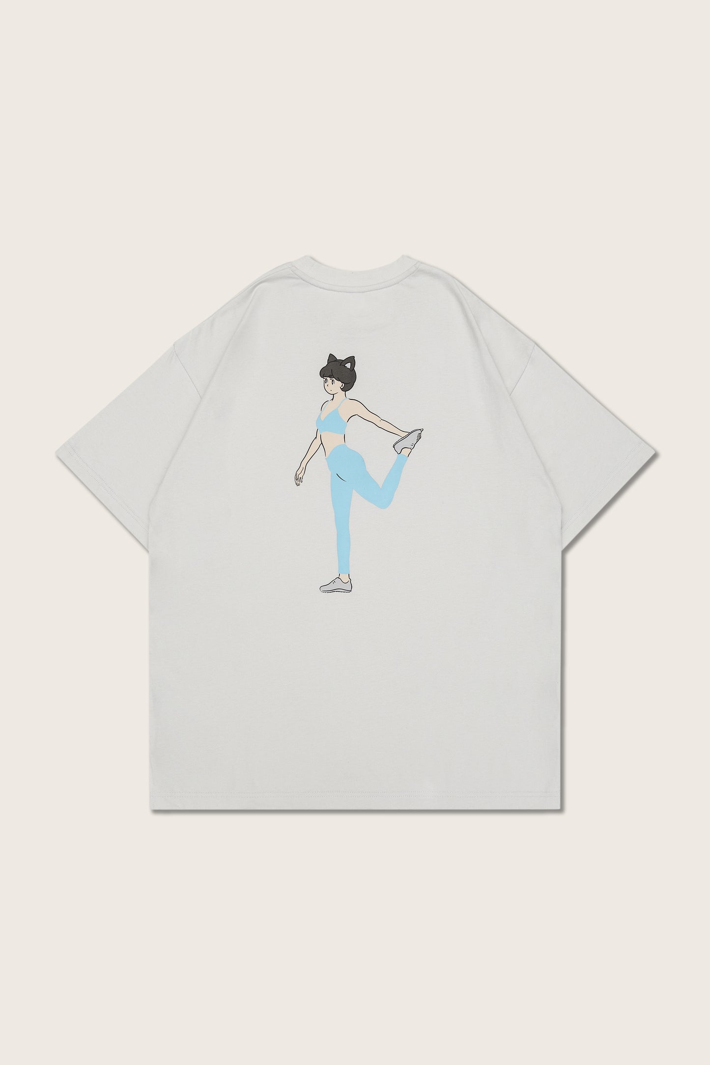 Aim Higher Club X PEEP Graphic Tee/ Grey Sand