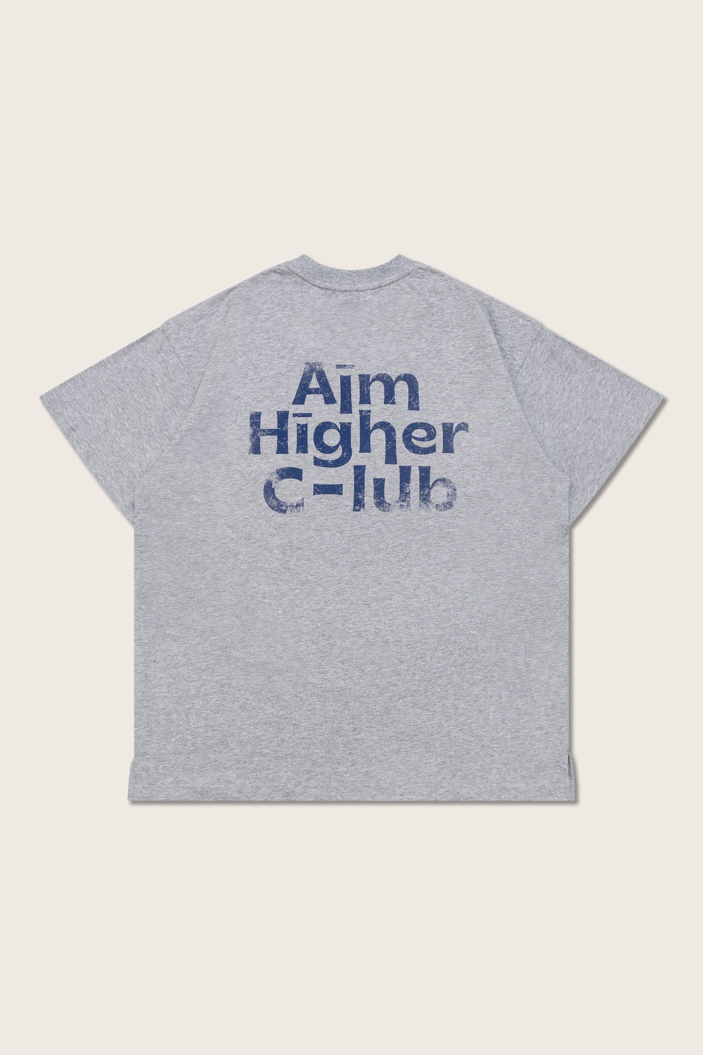 Aim Higher Club Unisex Logo Tee/ Flecking Grey
