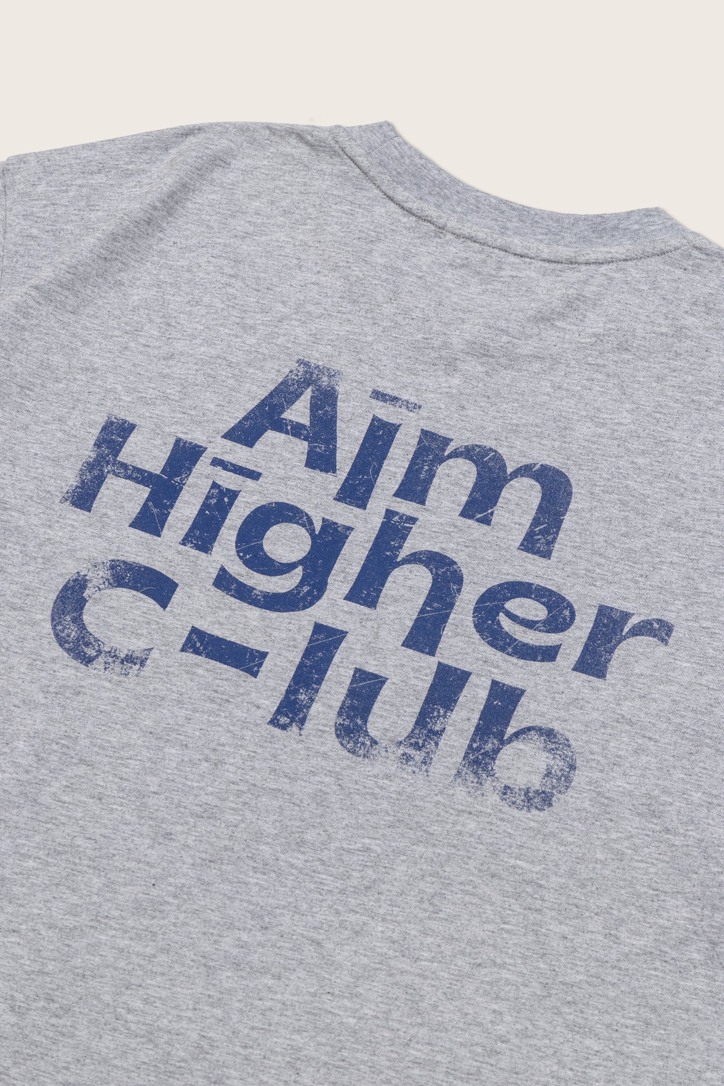 Aim Higher Club Unisex Logo Tee/ Flecking Grey