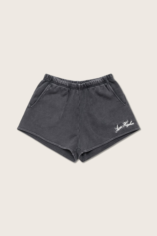 Aim Higher Club Sweat Shorts For Her/ Washed Charcoal