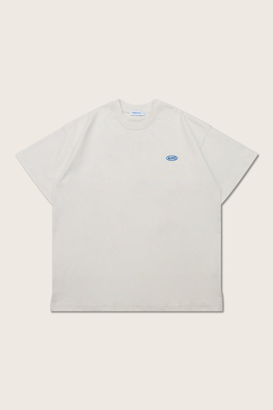 Aim Higher Club Embossed Unisex Logo Tee/ Cream