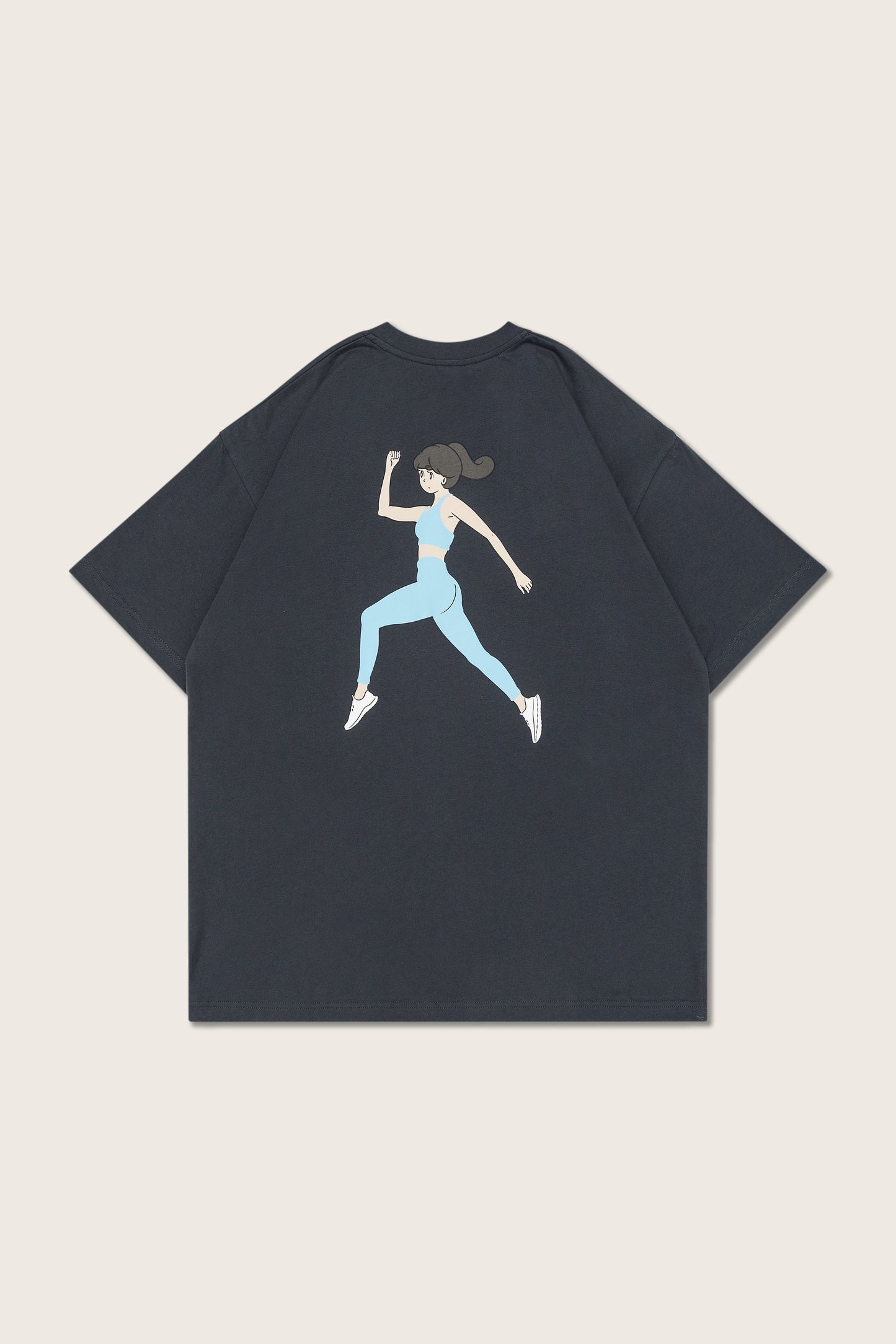 Aim Higher Club X PEEP Graphic Tee/ Charcoal Blue