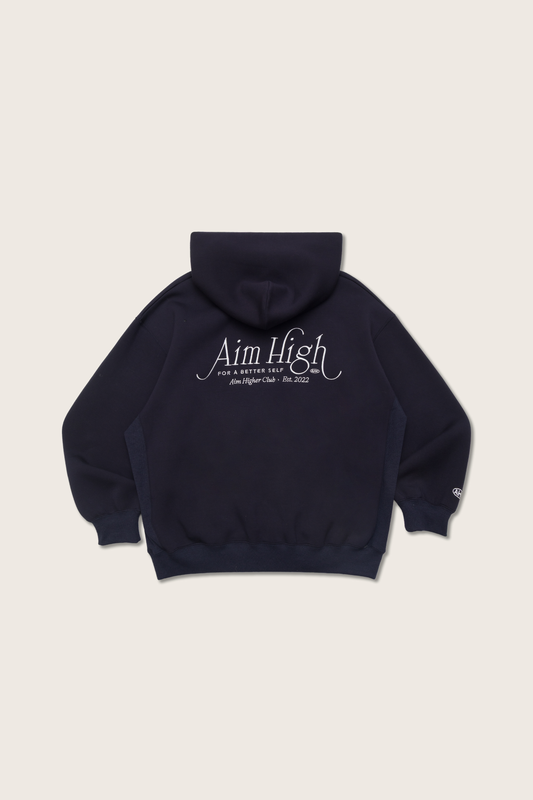 Aim Higher Club Unisex Faculty of Sports Emblem Soft Hoodie/ Navy