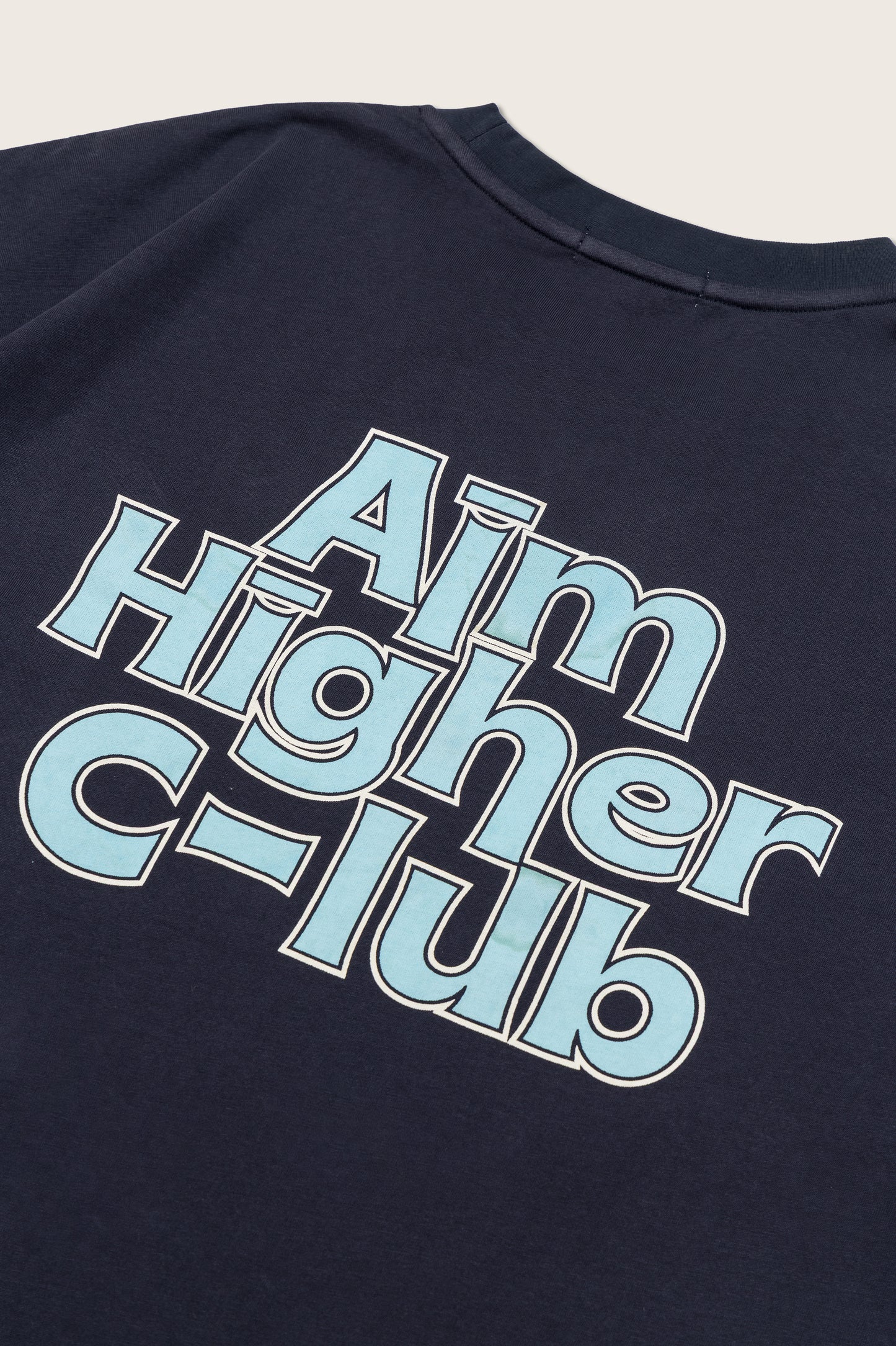 Aim Higher Club Unisex Logo Tee/ Navy
