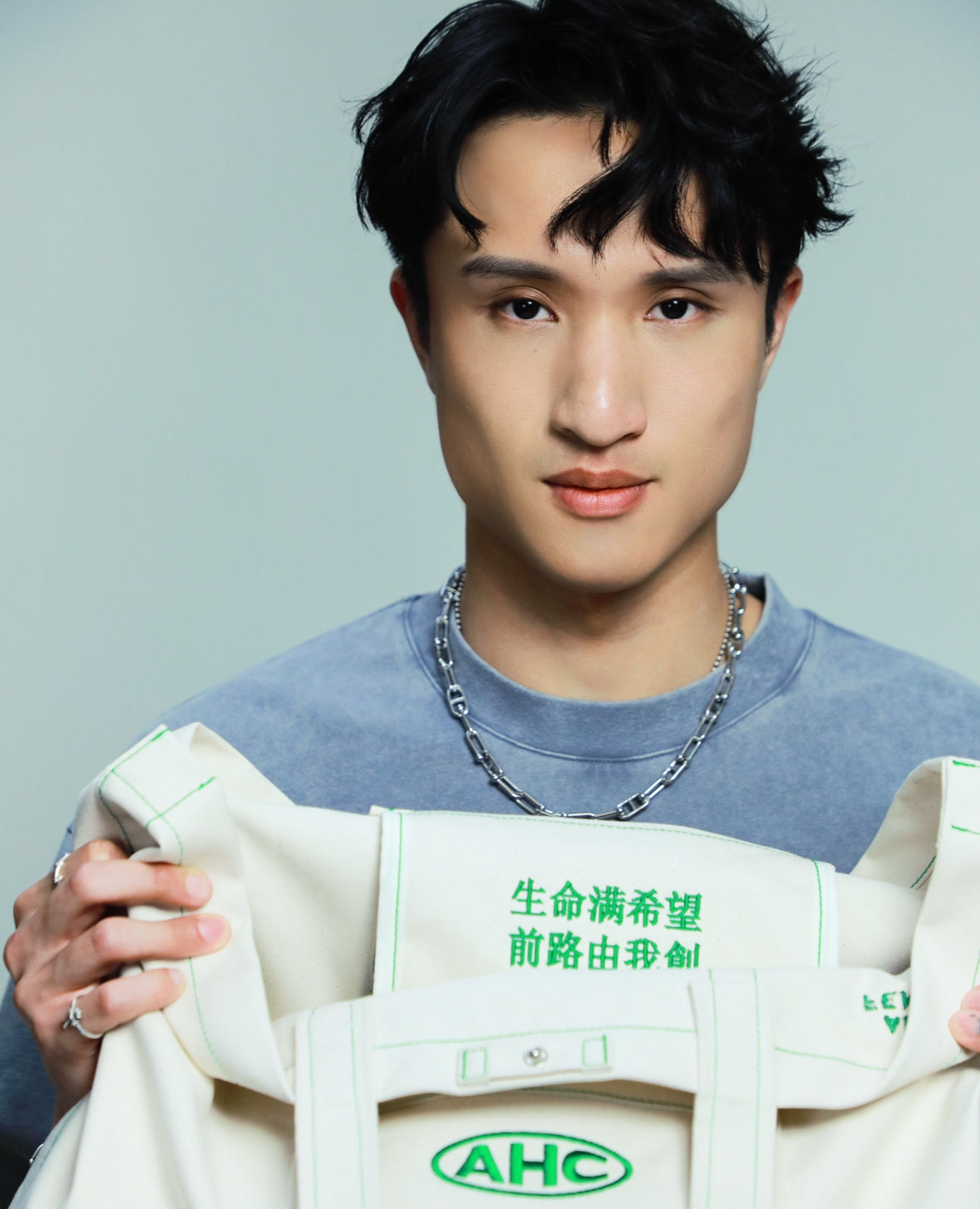 Aim Higher Club x Ryan Choi Classic Tote Bag/ Beige