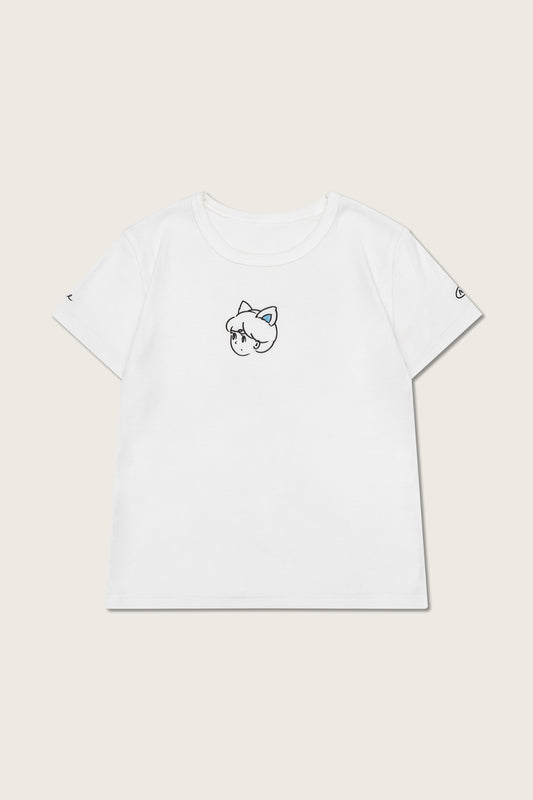 Aim Higher Club X PEEP Baby Tee/ White