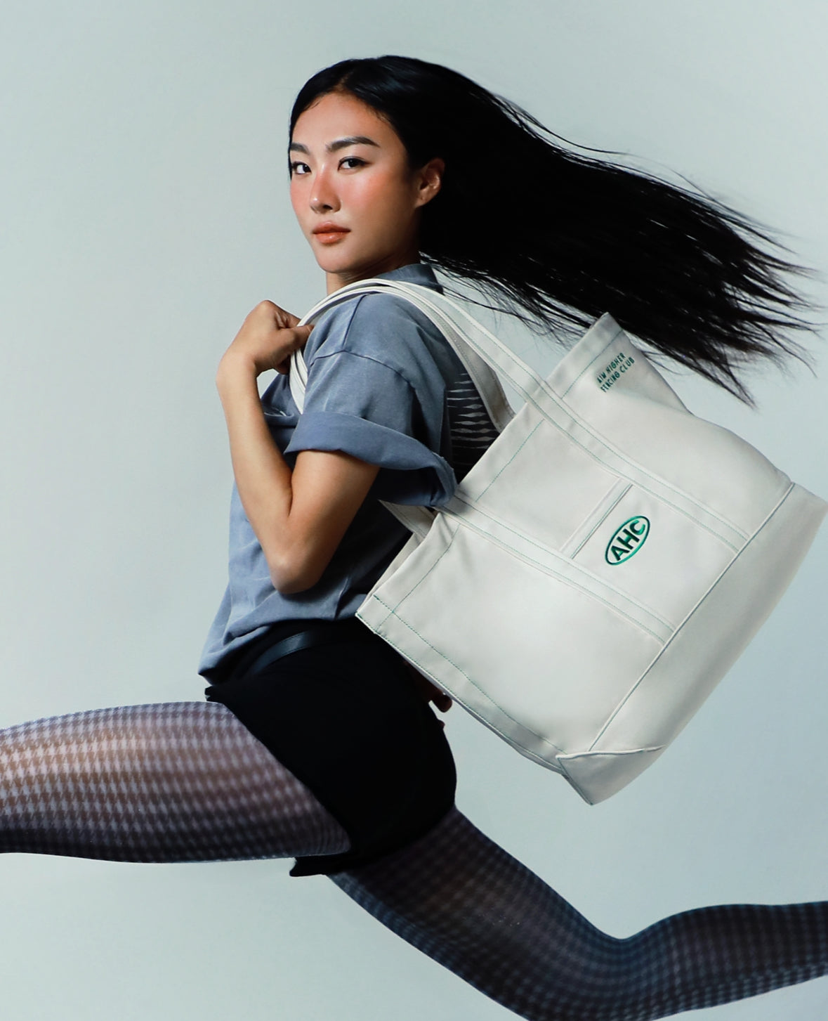Aim Higher Club x Ryan Choi Classic Tote Bag/ Beige
