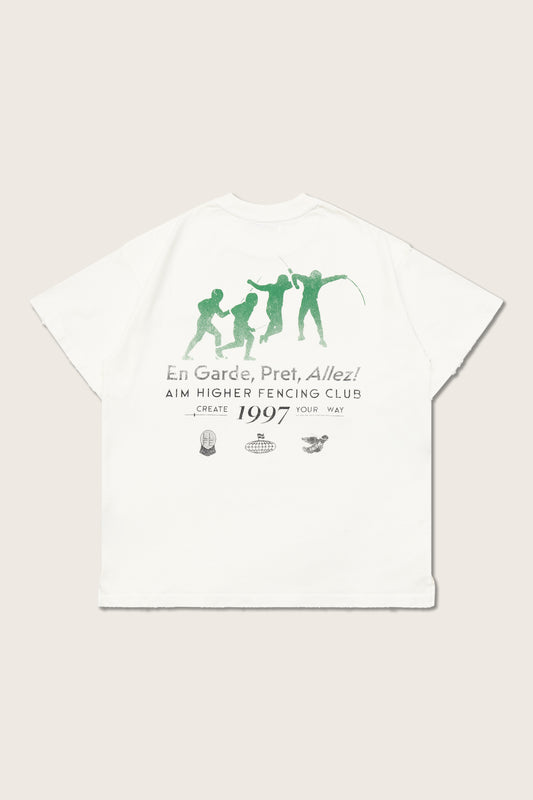 Aim Higher Club x Ryan Choi Unisex Graphic Tee/ Cream