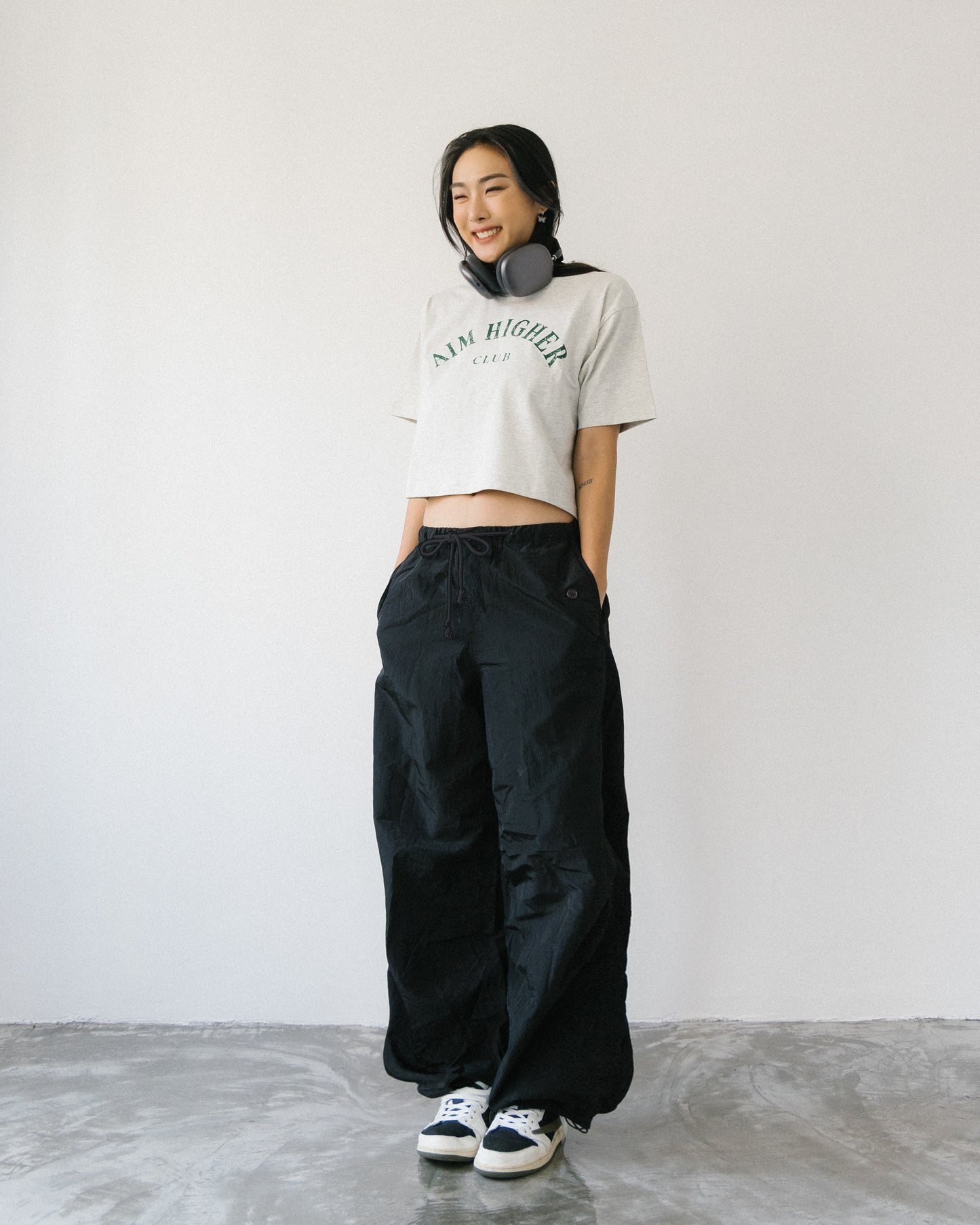 Aim Higher Club Nylon Wide Cargo/ Black