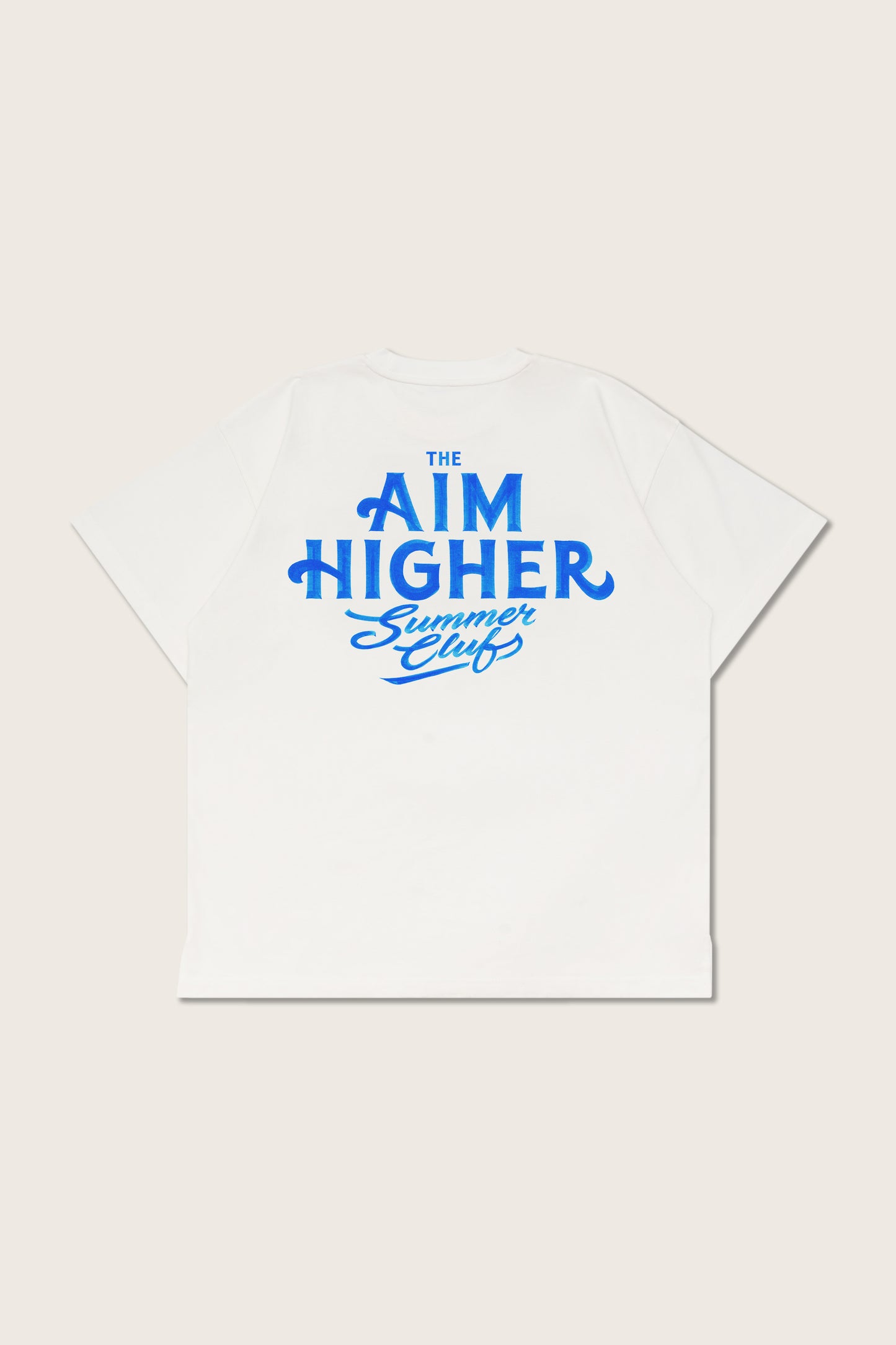 (Pre-Order) Aim Higher Club X Imaginary Mechanic Summer Club Unisex Logo Tee/ White