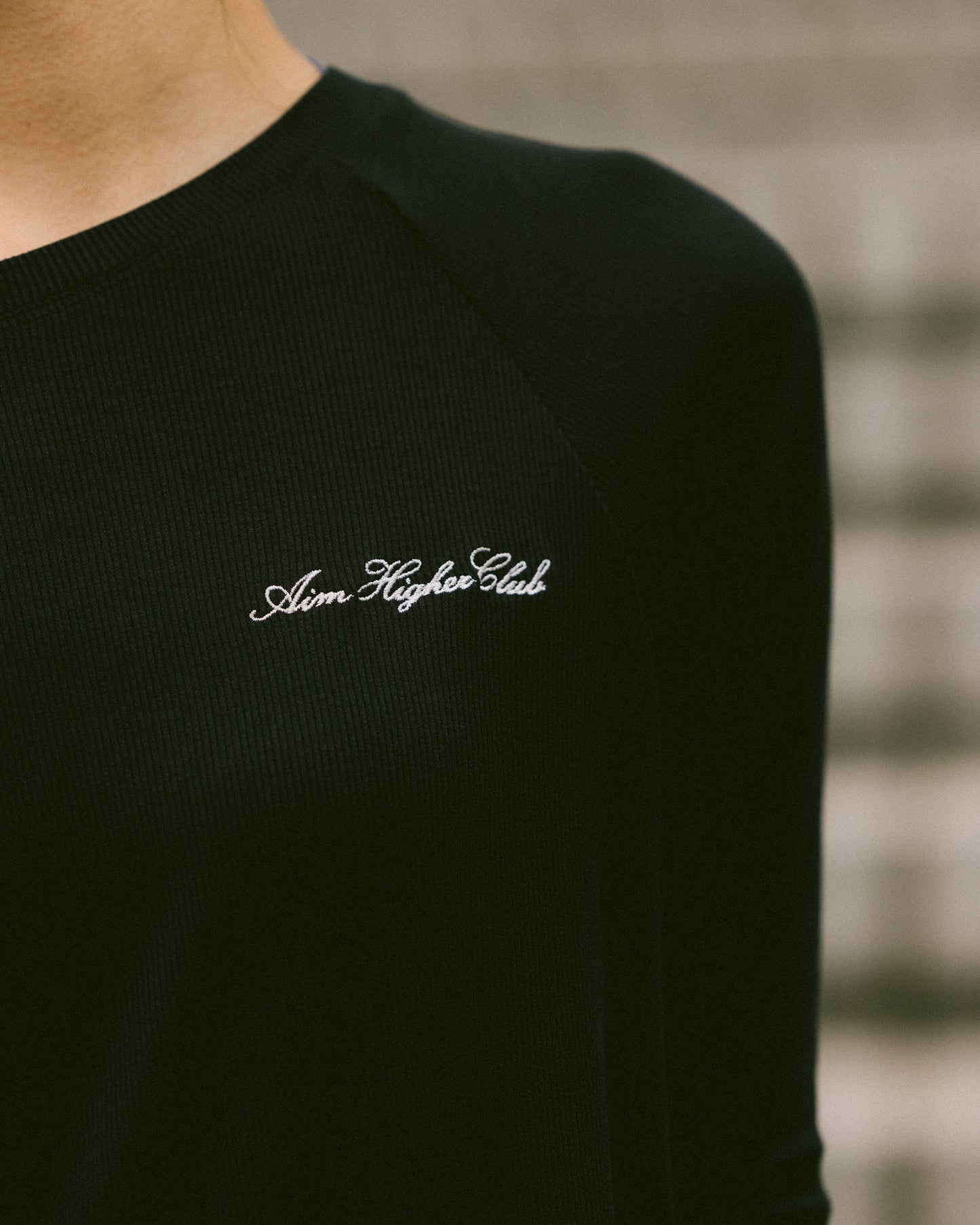 Aim Higher Club 2-Way Long Sleeve Top/ Black