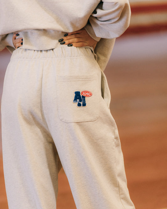 Aim Higher Club Unisex College Badge Sweatpants / Oat