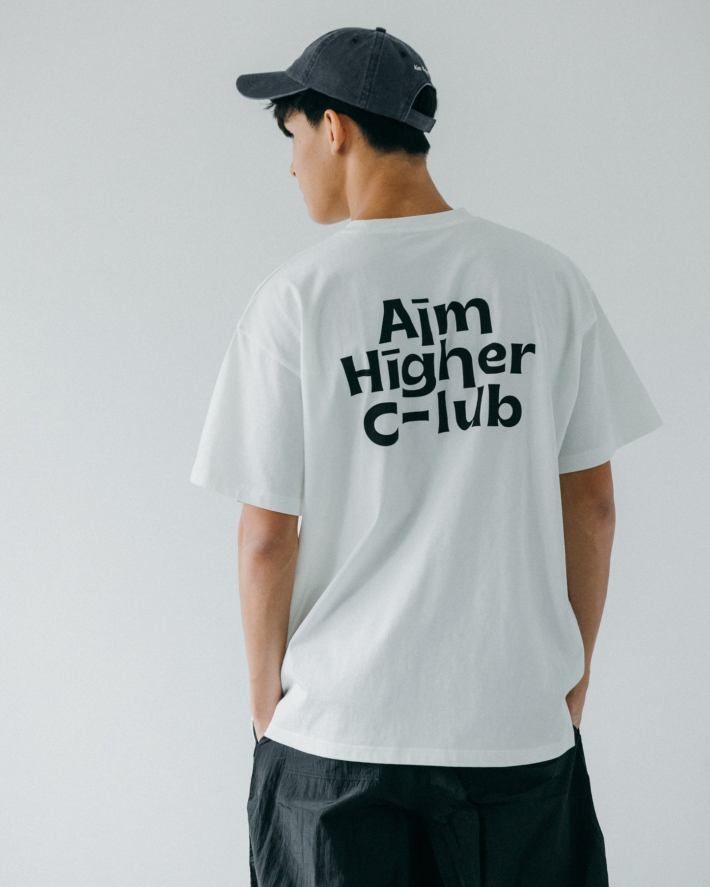 Aim Higher Club Unisex Logo Tee/ White