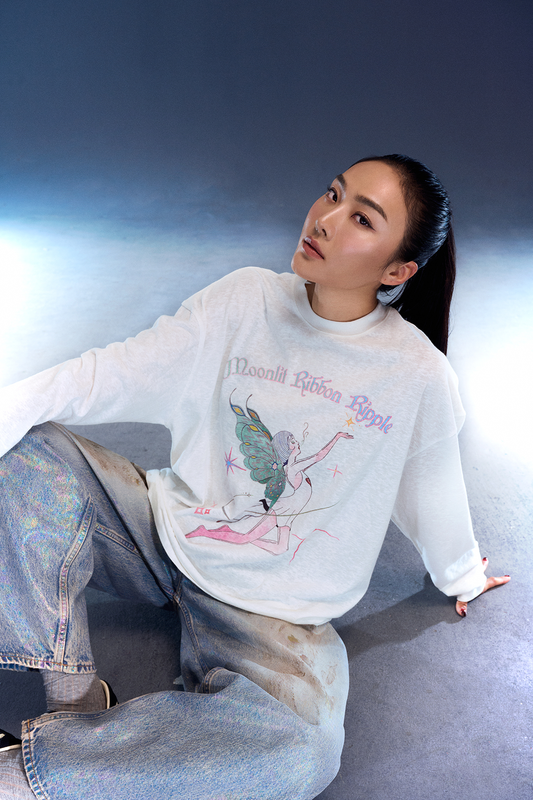 Aim Higher Club X Spellman Graphics Long Tee/ Off White