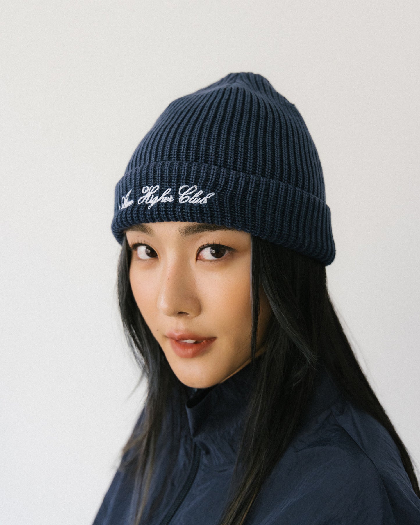 Aim Higher Club Beanie/ Washed Navy