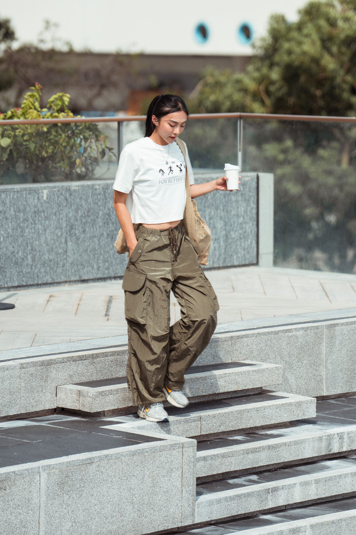 Aim Higher Club Nylon Wide Cargo/ Olive