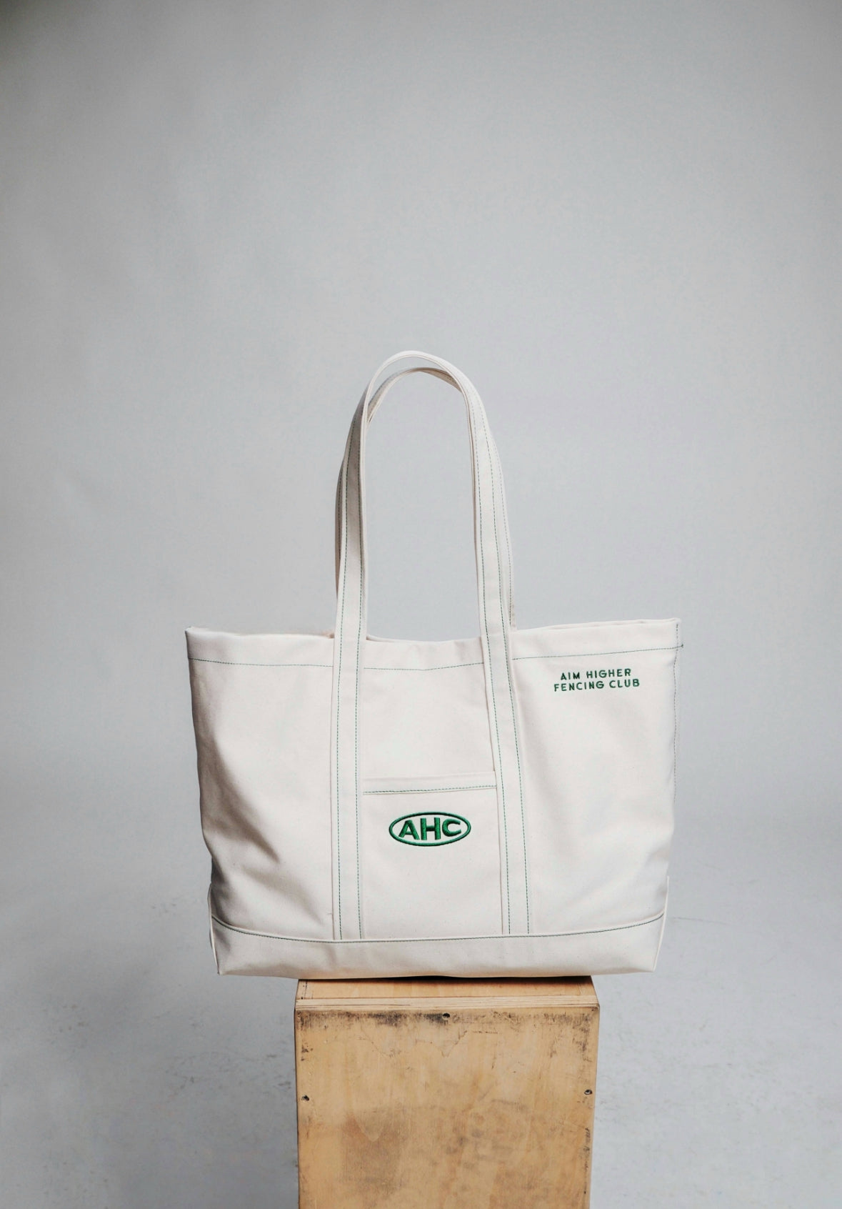 Aim Higher Club x Ryan Choi Classic Tote Bag/ Beige