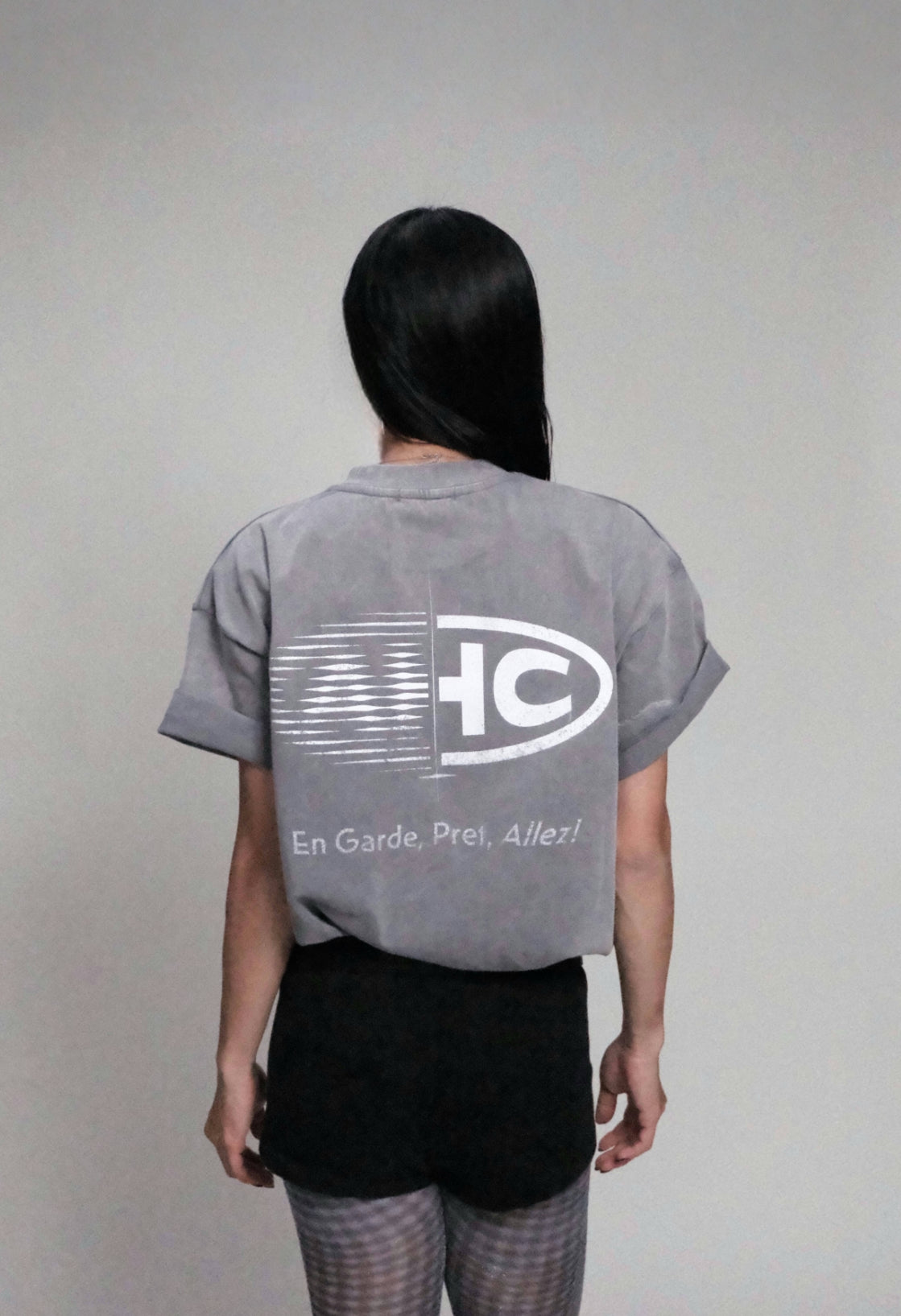 Aim Higher Club x Ryan Choi Logo Tee/ Washed Light Grey