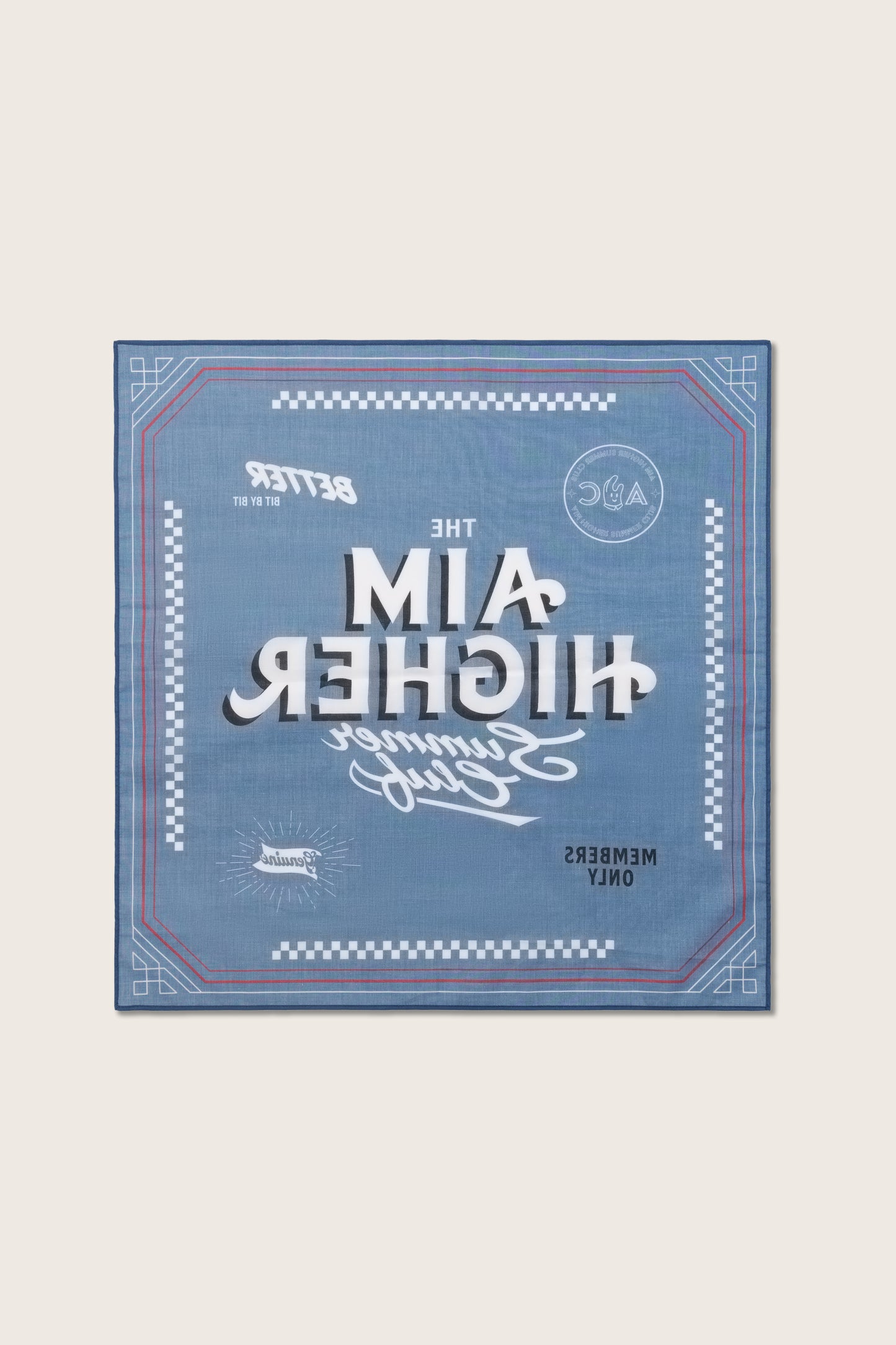 Aim Higher Club X Imaginary Mechanic Summer Club Bandana/ Navy