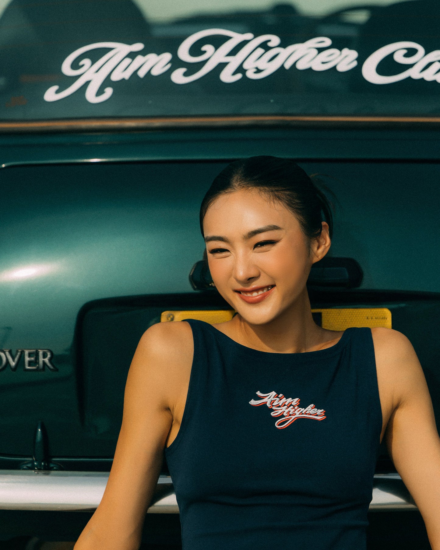 (Pre-Order) Aim Higher Club X Imaginary Mechanic Summer Club Sleeveless Women Top/ Navy
