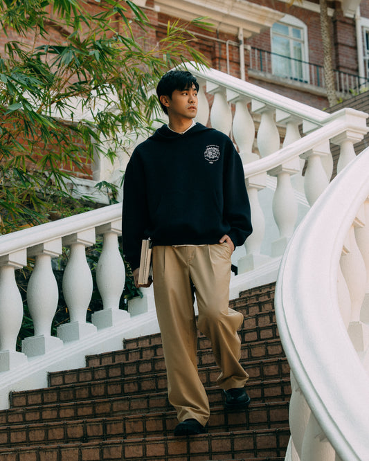 Aim Higher Club Unisex Faculty of Sports Emblem Soft Hoodie/ Navy