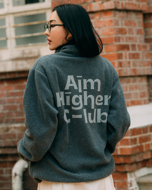 Aim Higher Club Faculty of Sports Fleece Full-Zip Jacket/ Grey