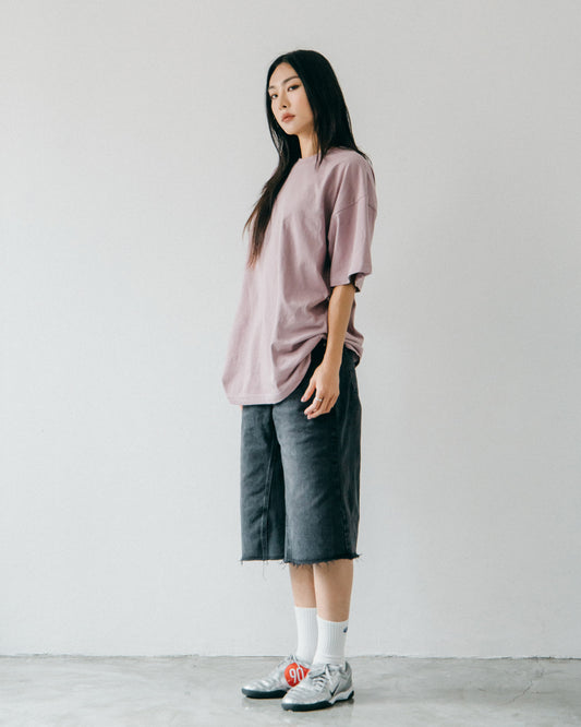 Aim Higher Club Unisex Wave Logo Tee/ Faded Purple