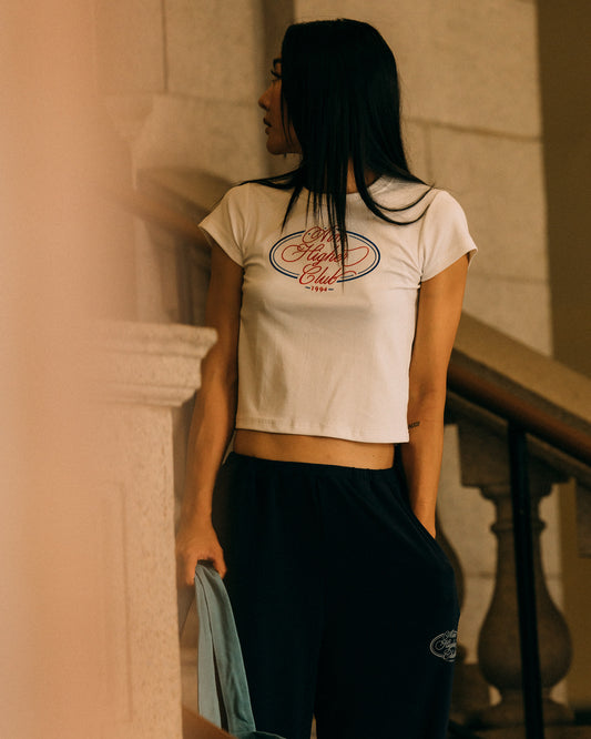 Aim Higher Club Women Basic Tee/ Off White