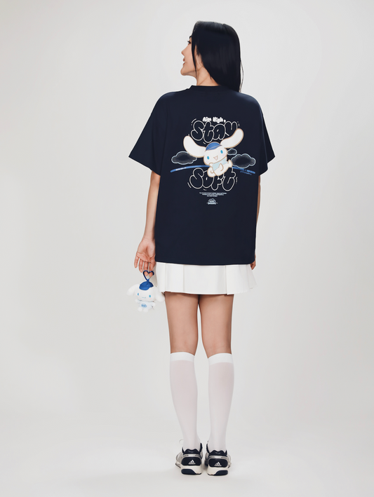 Aim Higher Club ♥ Cinnamoroll Aim High Stay Soft Unisex Tee/ Navy