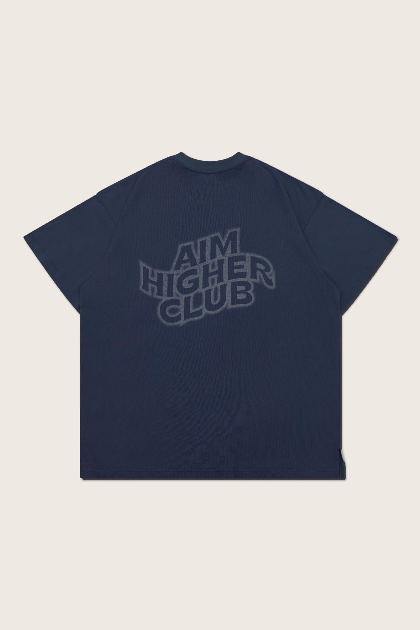 Aim Higher Club Wave Logo Tee/ Navy