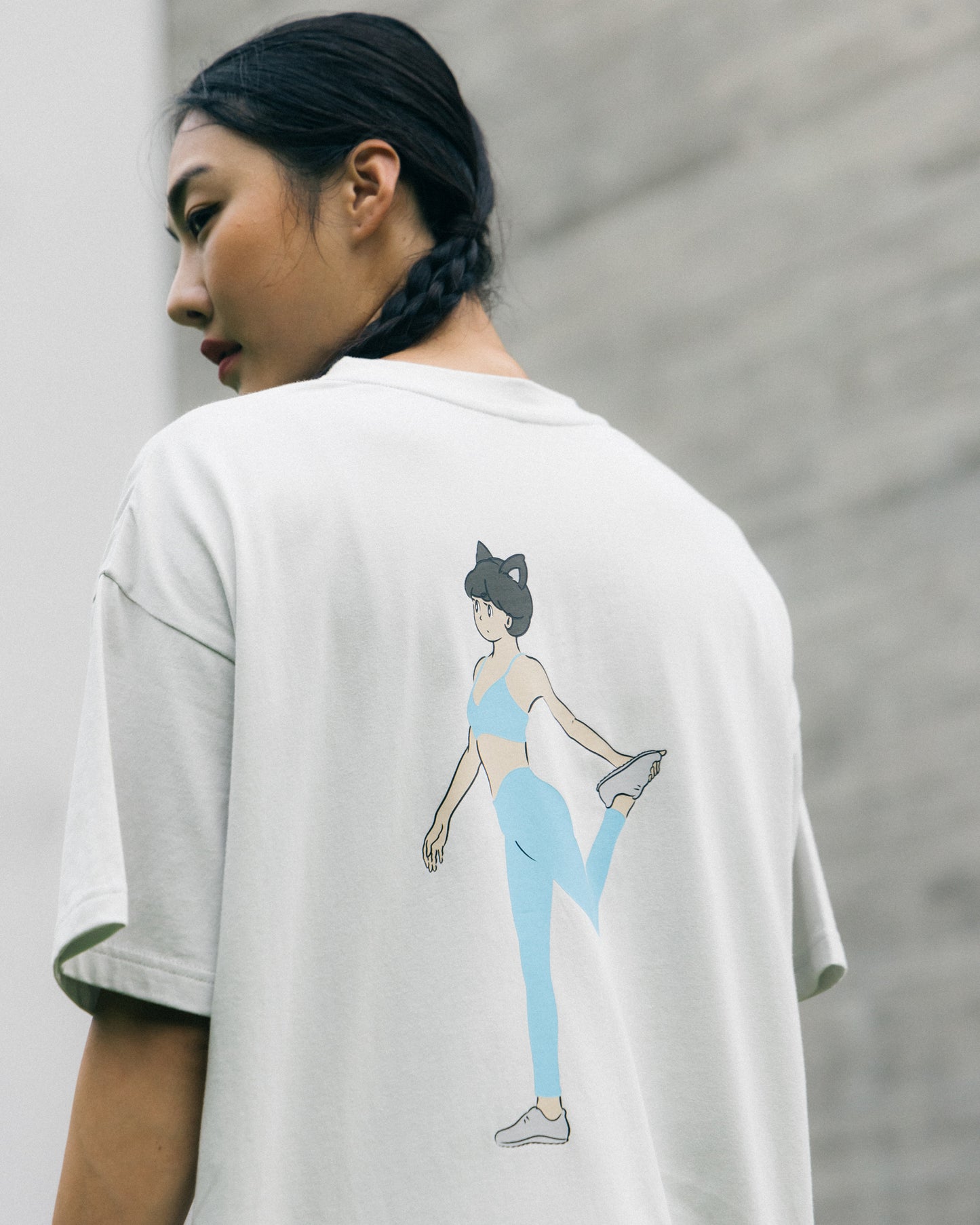 Aim Higher Club X PEEP Graphic Tee/ Grey Sand