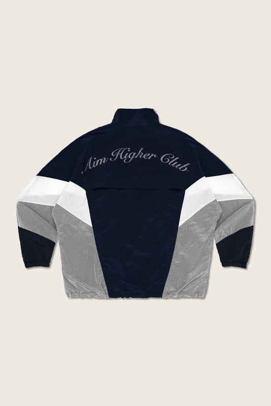 Aim Higher Club 3-Color Tone Unisex Classic Windbreaker/ Navy-Grey