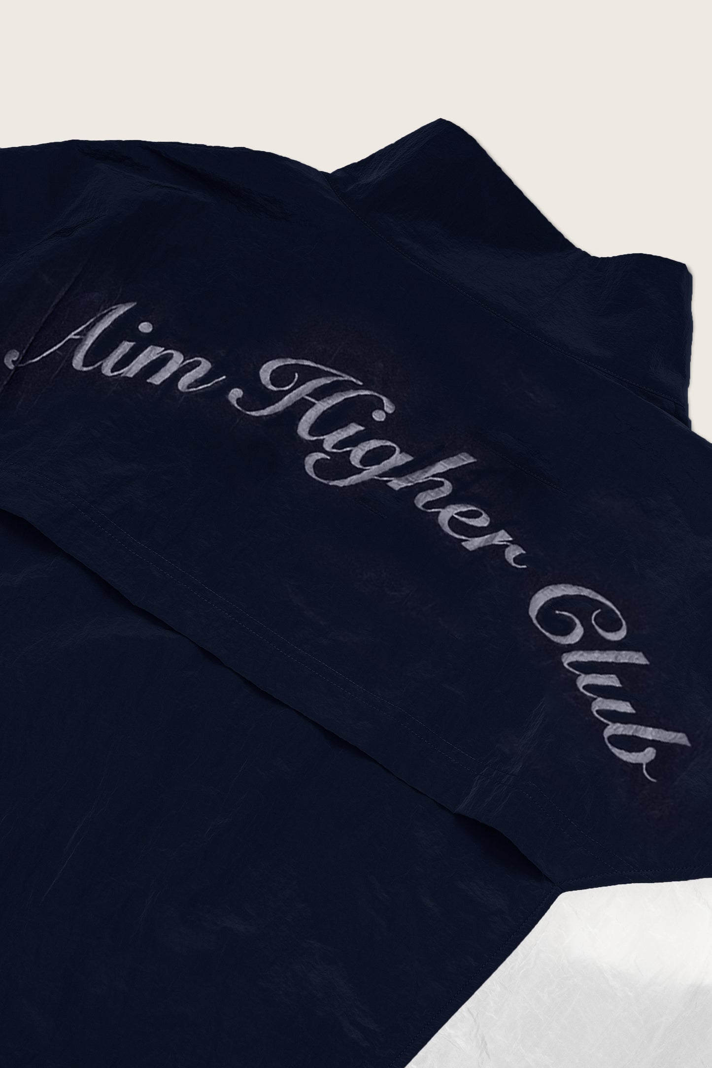 Aim Higher Club 3-Color Tone Unisex Classic Windbreaker/ Navy-Grey