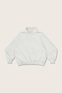 Aim Higher Club ♥ Cinnamoroll Monogram College Patch Half Zip Sweater/ Light Flecking Grey