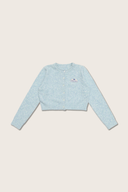 Aim Higher Club ♥ Cinnamoroll On The Bar Women Knit Cardigan/ Flecking Baby Blue