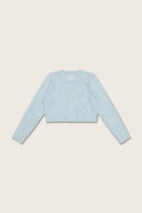 Aim Higher Club ♥ Cinnamoroll On The Bar Women Knit Cardigan/ Flecking Baby Blue