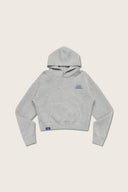 Aim Higher Club ♥ Cinnamoroll Aim High Stay Soft Cloud Touch Cropped Hoodie/ Flecking Grey