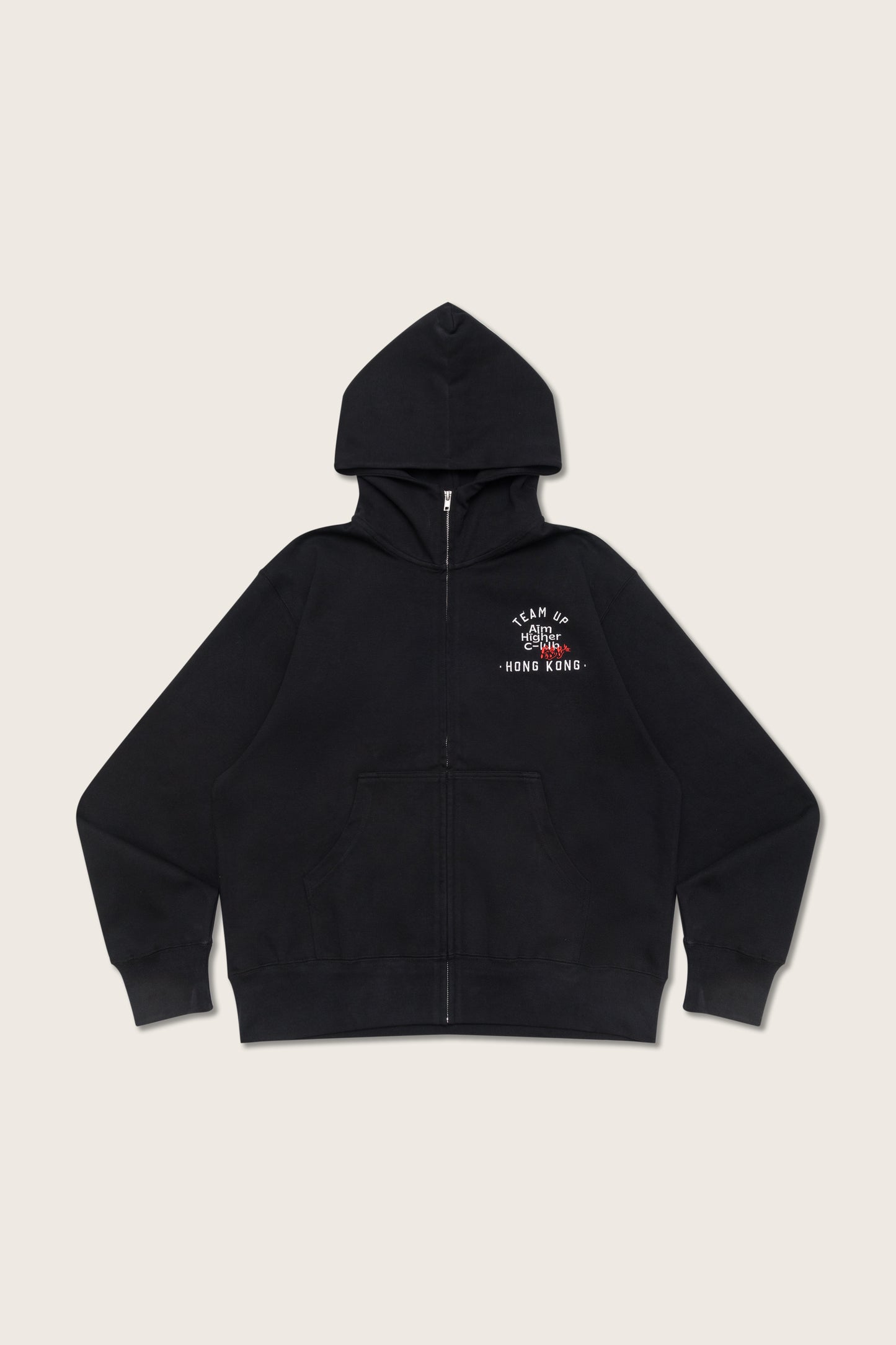 Aim Higher Club x SportsRoad 撐起港隊 Zip Up Hoodies/Black