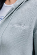 Aim Higher Club Full-Zip Hooded Cardigan/ Mint Grey