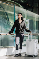 Aim Higher Club Full-Zip Hooded Cardigan/ Dark Grey